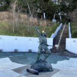 岡豊城 長宗我部元親像
