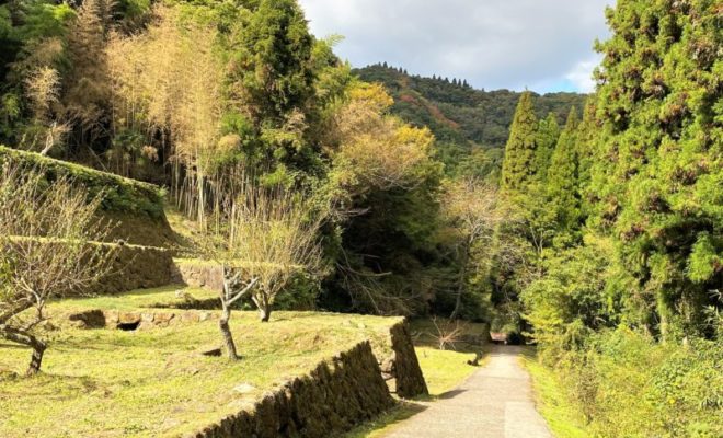 清水谷製錬所跡と山吹城