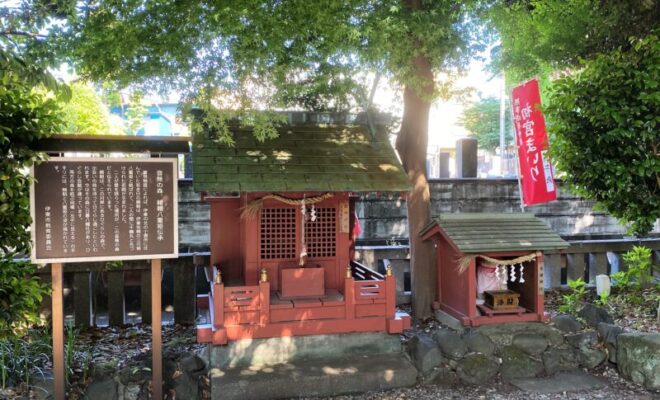 音無神社 頼朝と八重姫
