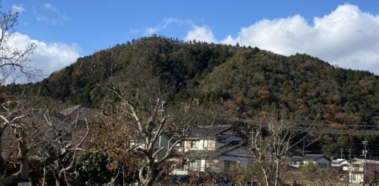 鞍掛山城跡(遠景)