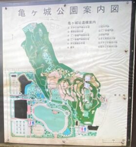 猪苗代城（亀ヶ城）公園案内図