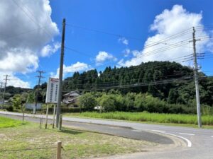 平蔵城と西願寺駐車場