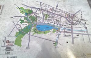 水戸市街　千波湖　地図